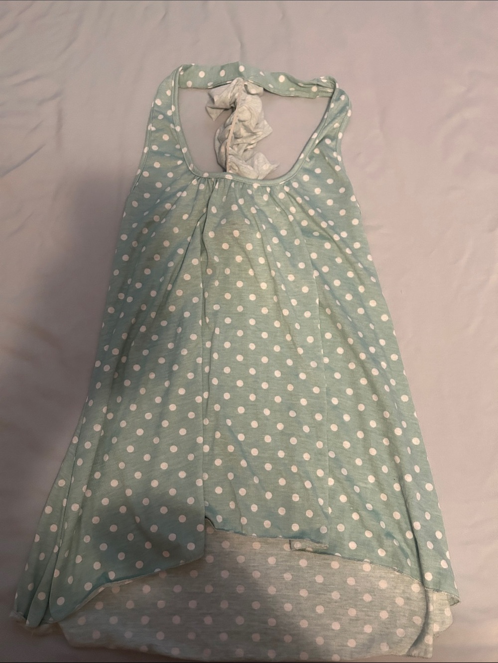 Rue21 light blue polka dot top